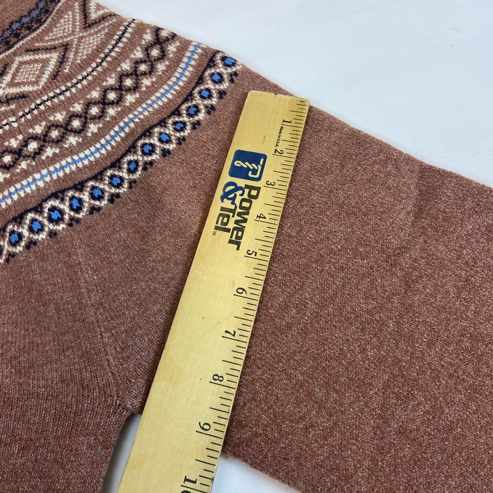 Weatherproof Men's Tan Patterned Crewneck Sweater - Picture 8 of 11